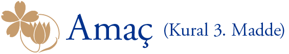 Amaç (Kural 3. Madde)