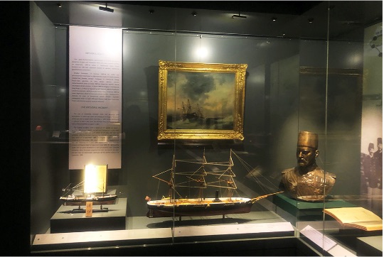 イスタンブルの海自博物館にはエルトゥールル号の遺品等が展示されている - 