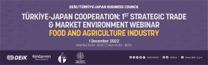 TÜRKiVE-JAPAN COOPERATION: 1ST STRATEGIC TRADE & MARKET ENVIRONMENT WEBINAR FOOD AND AGRICULTURE INDUSTRY